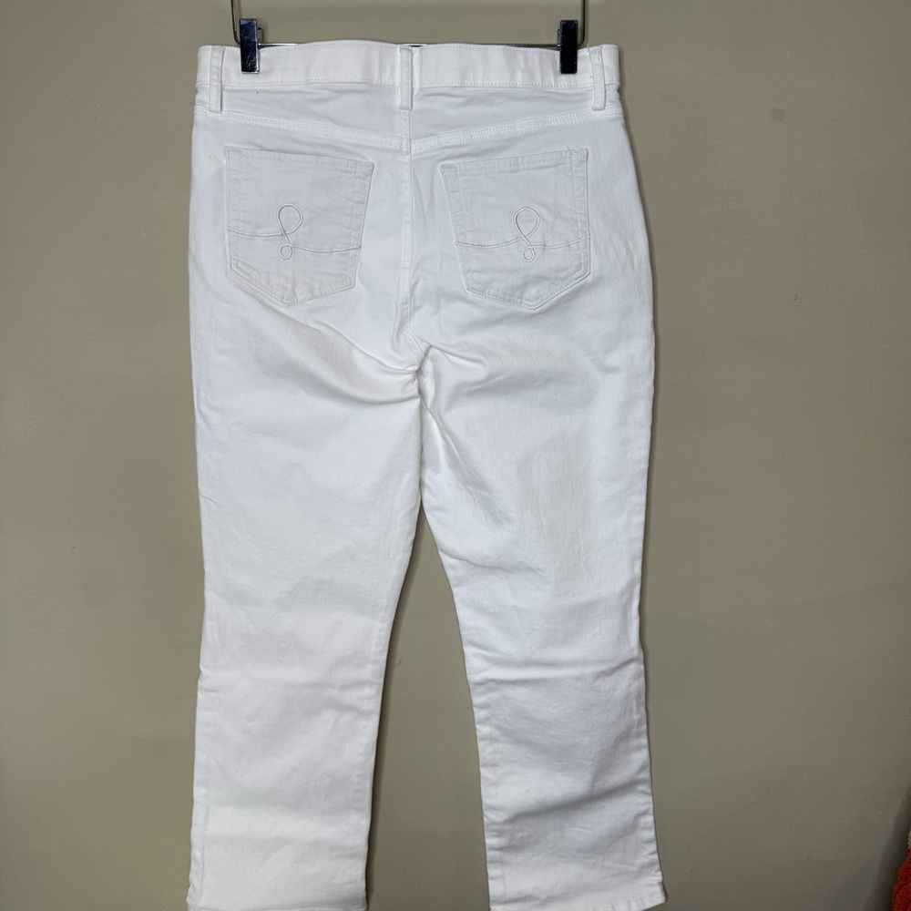 Lilly Pulitzer White Straight Leg Jeans | Classic Fit size 12 - Picture 5 of 13